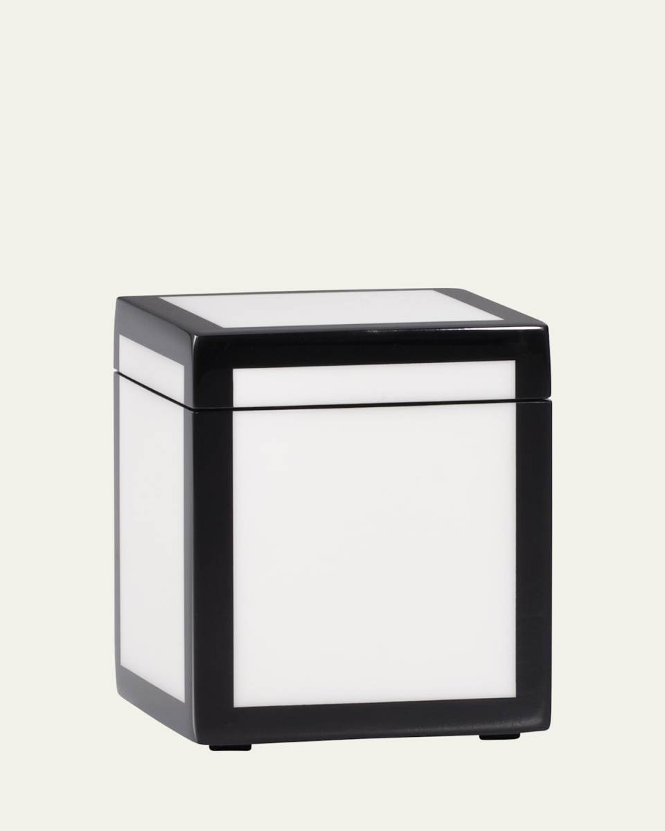 Shoji Lacquered Wood Canister